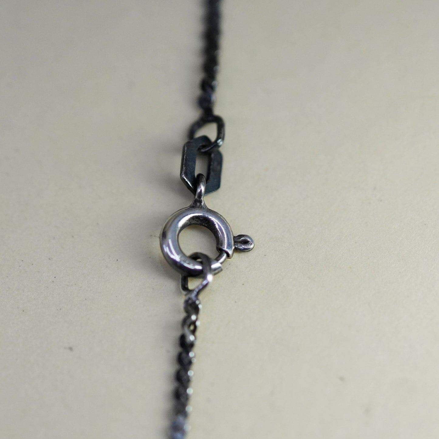 24”, 1.6mm, Vintage Italy sterling silver 925 s link chain, necklace