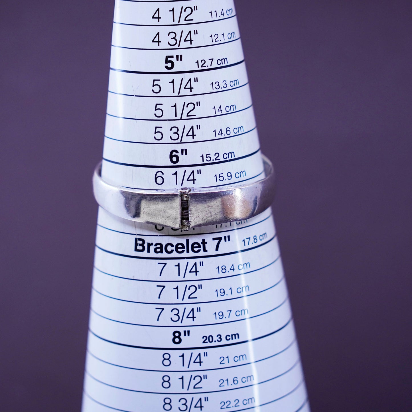 6.5”, Vintage two tone Sterling silver handmade bracelet, 925 wrap bangle