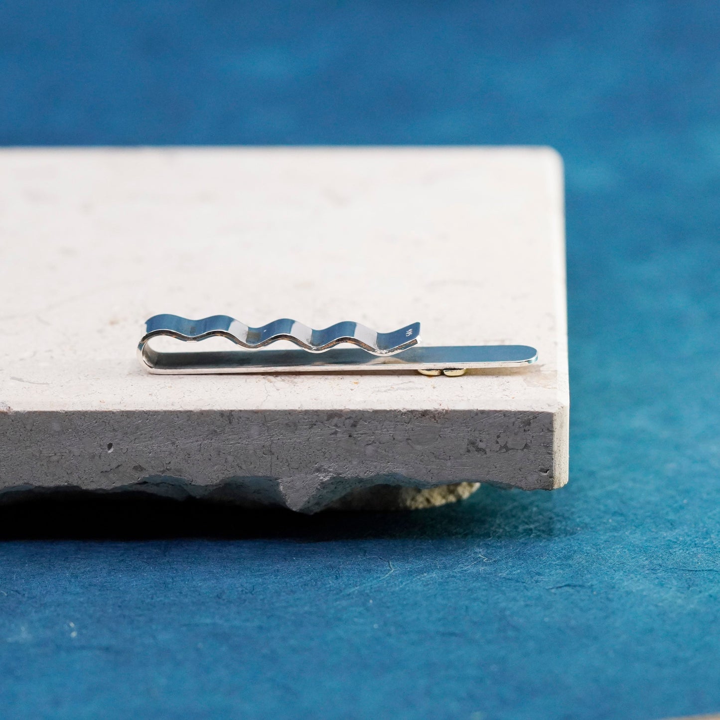 Vintage Sterling silver handmade tie clip, 925 tieclip