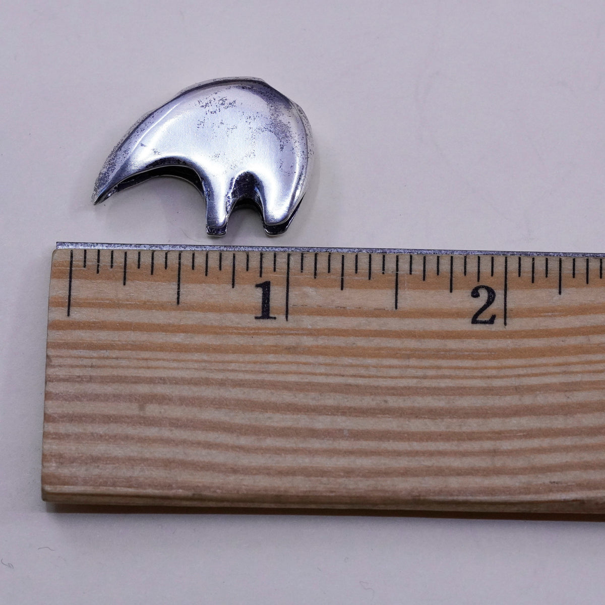 Native American Sterling silver handmade pendant, southwestern 925 polar bear
