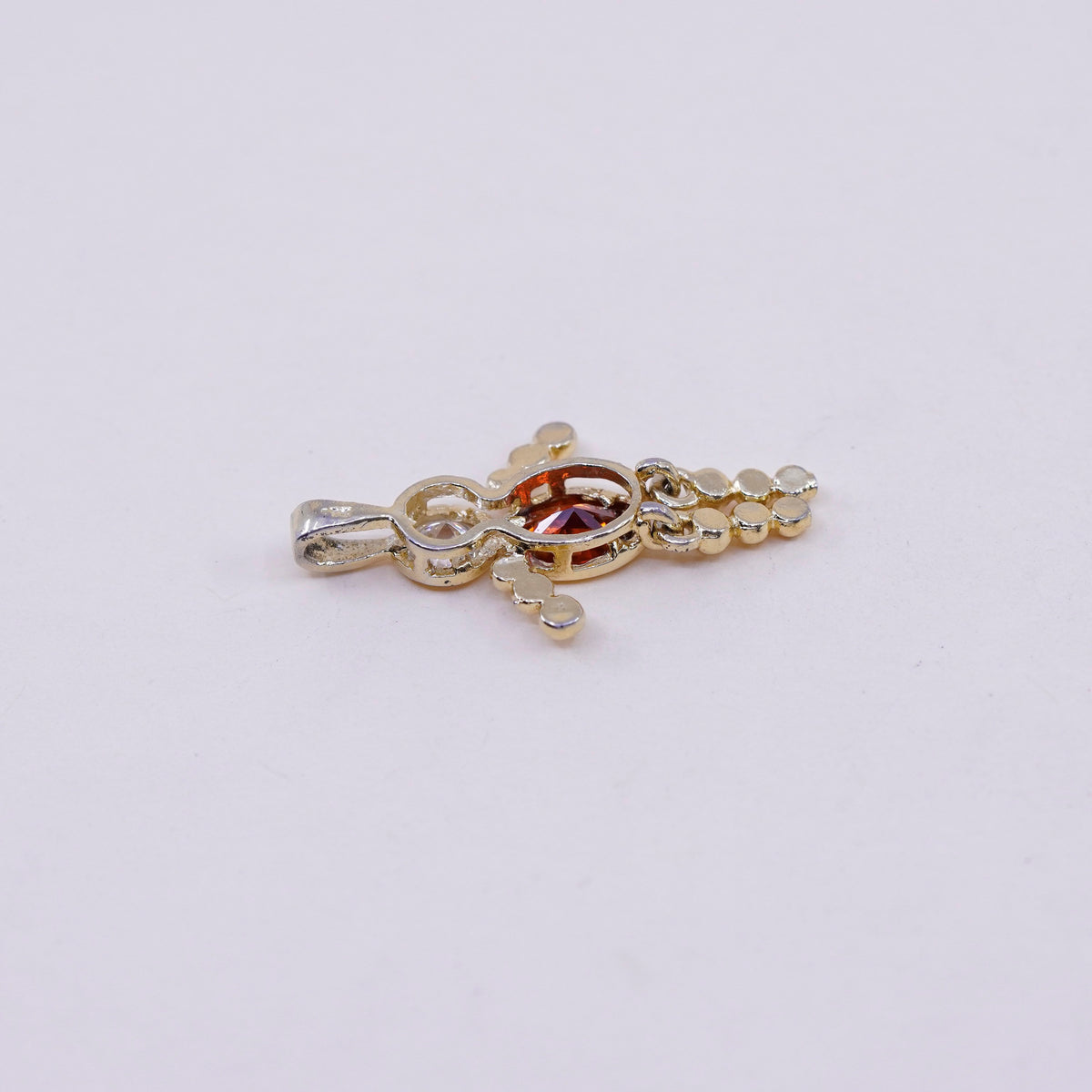vermeil gold filled sterling 925 silver birthstone pendant ruby boy charm