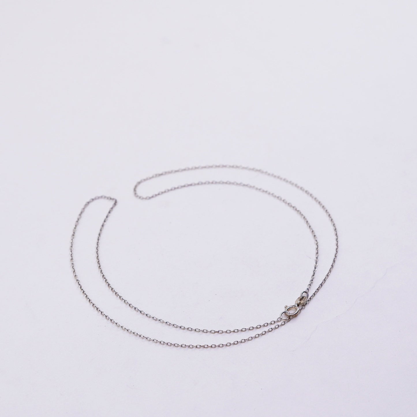 20”, 1mm, Vintage vermeil gold over sterling silver circle chain