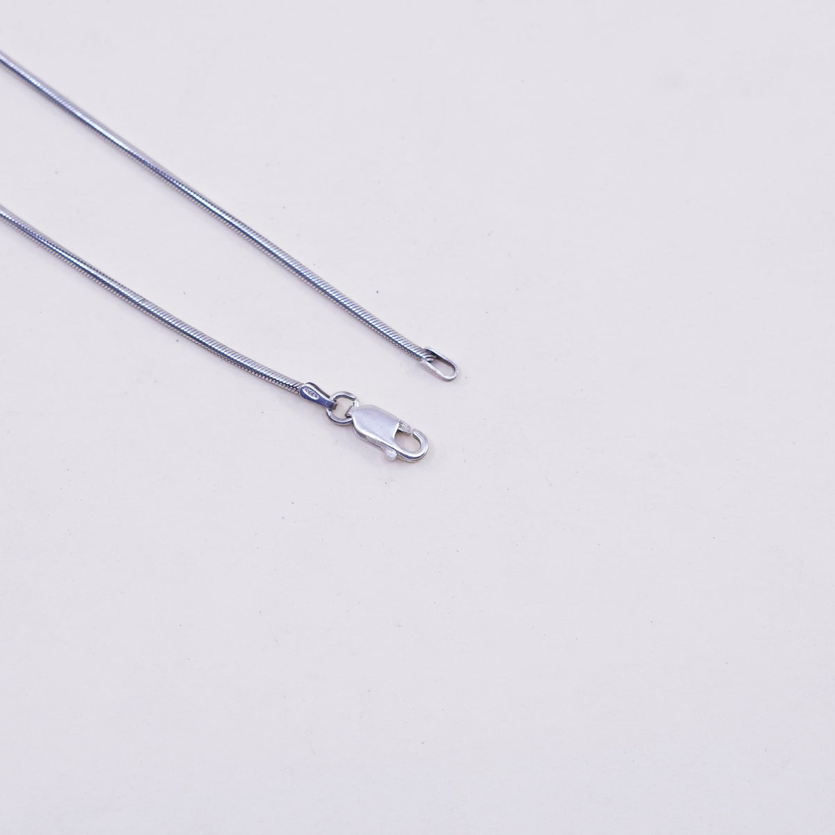 17”, 2mm, Vintage sterling silver snake chain, fine Italy 925 chain