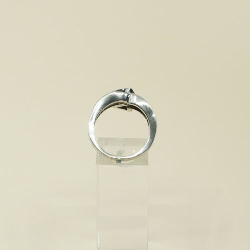 Sz 9, Vtg Sterling Silver Ring, 925 Silver Band W/ opal n amethyst
