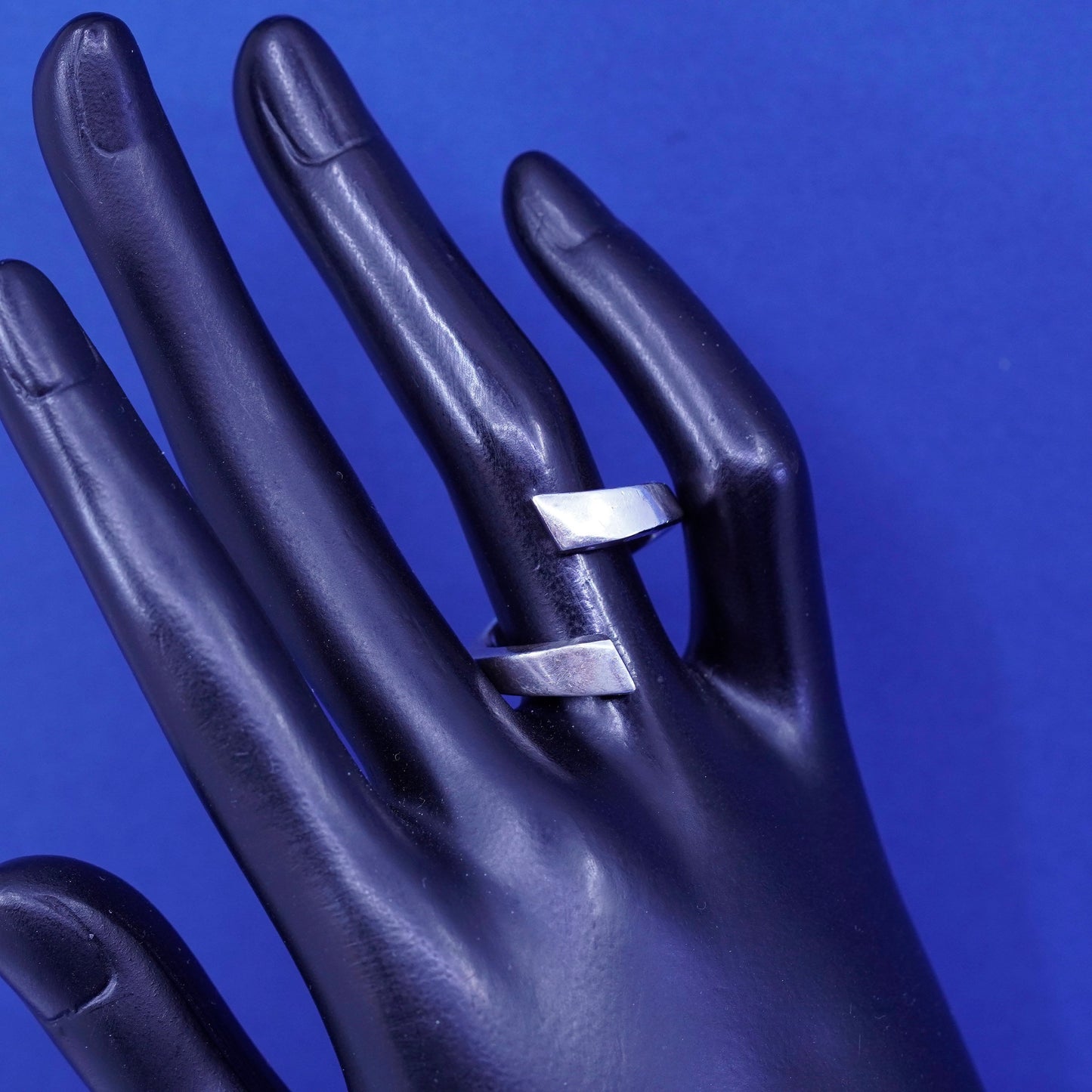 Size 10.25, Sterling silver handmade wrapped band, modern 925 statement ring