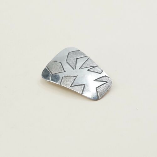 Gary S. Custer Navajo Handmade Sterling Silver earrings, Native Amer 925 clip on