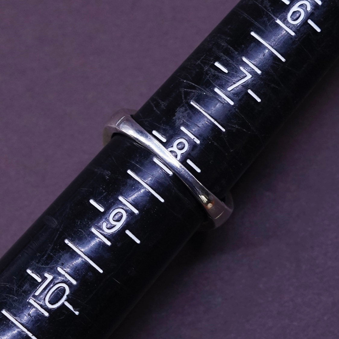 sz 8, vtg vermeil Sterling silver cocktail ring, 925 w/ diamond