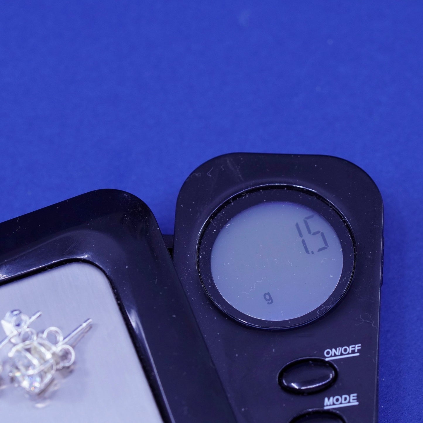 5mm, Vintage sterling silver handmade earrings, 925 studs with CZ