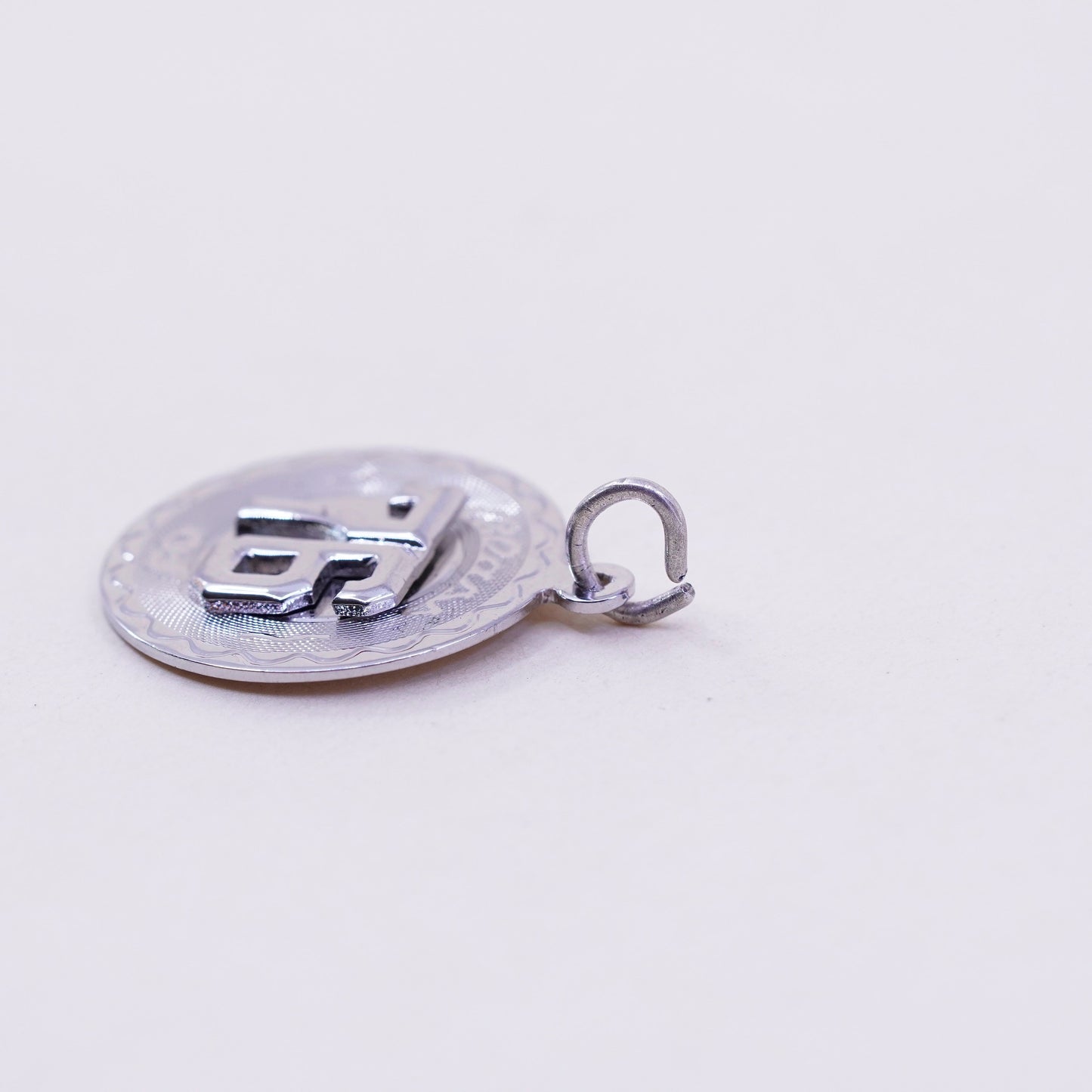 Vintage sterling handmade pendant, 925 number 76 tag