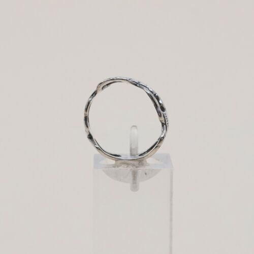 Size 5, Vtg Sterling Silver Handmade Ring 925 Band Embossed Kids Holding Hands
