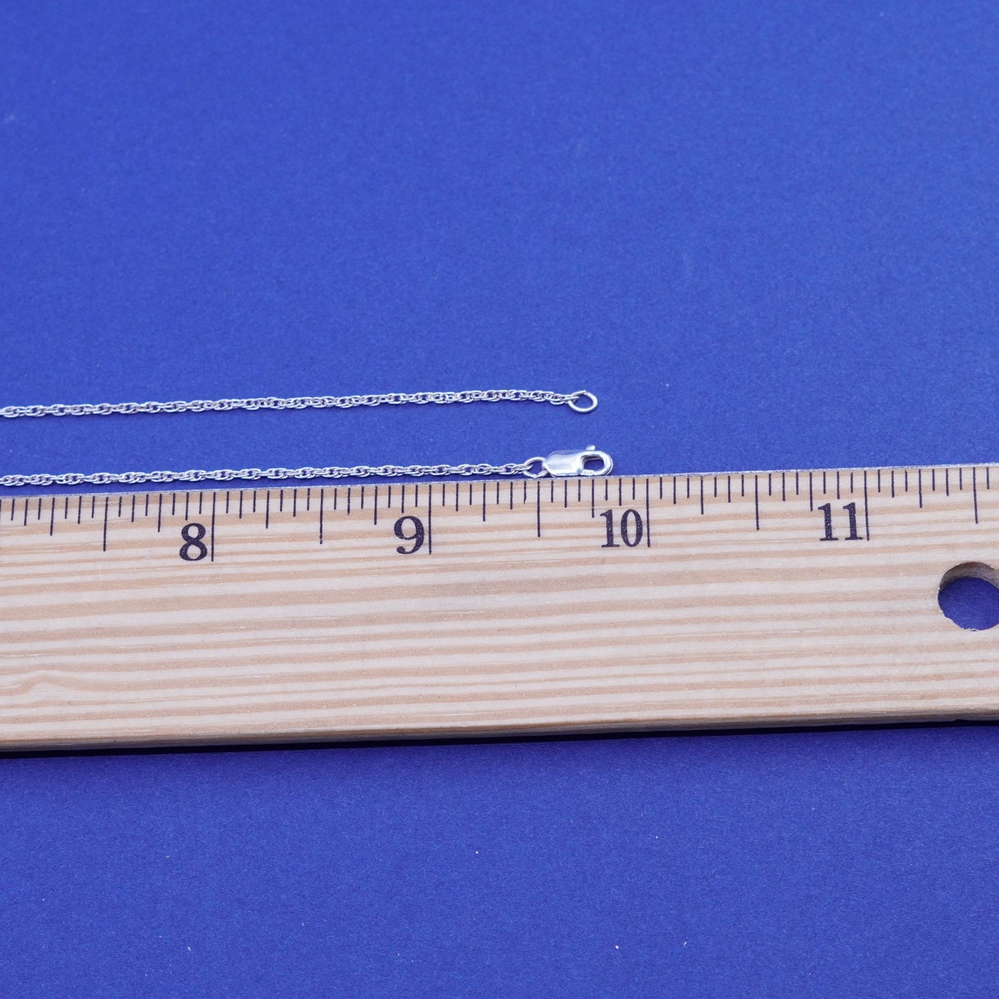 20”, 1mm, vintage Sterling silver handmade necklace, 925 Singapore chain