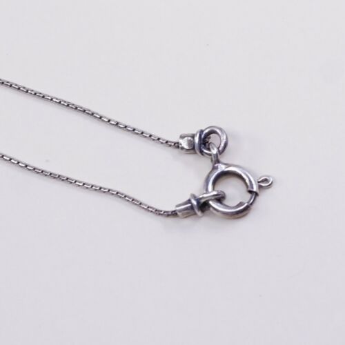 17”, Silpada N0514 925 Sterling Silver Snake Chain Necklace W/ Heart Pendant
