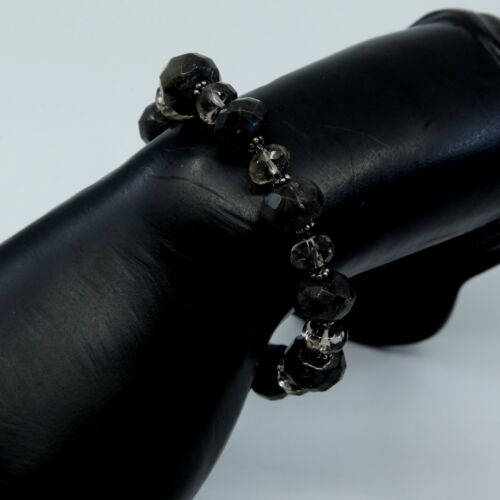 7”, Vtg Sterling Silver Handmade Bead Bracelet, taxco 925 silver n labradorite