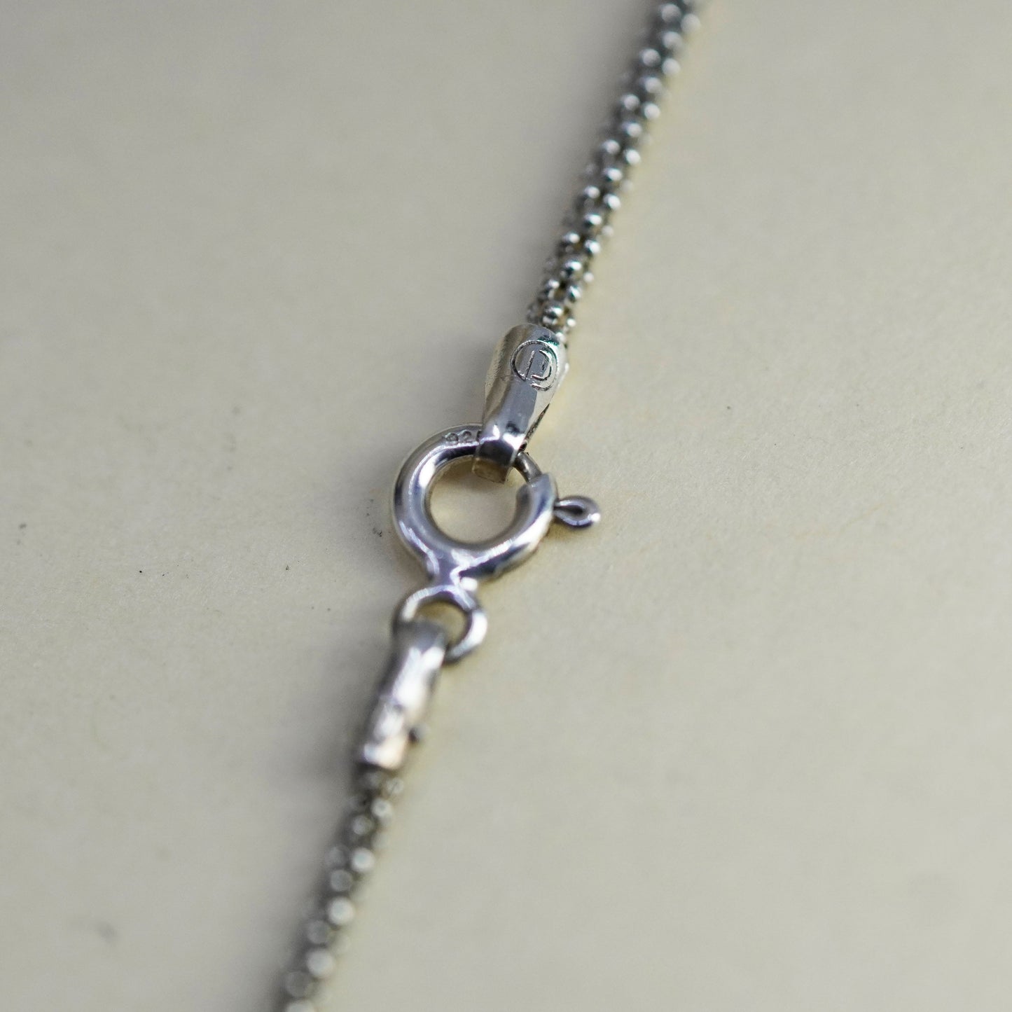18” 1mm, sterling silver handmade necklace, 925 silver popcorn chain
