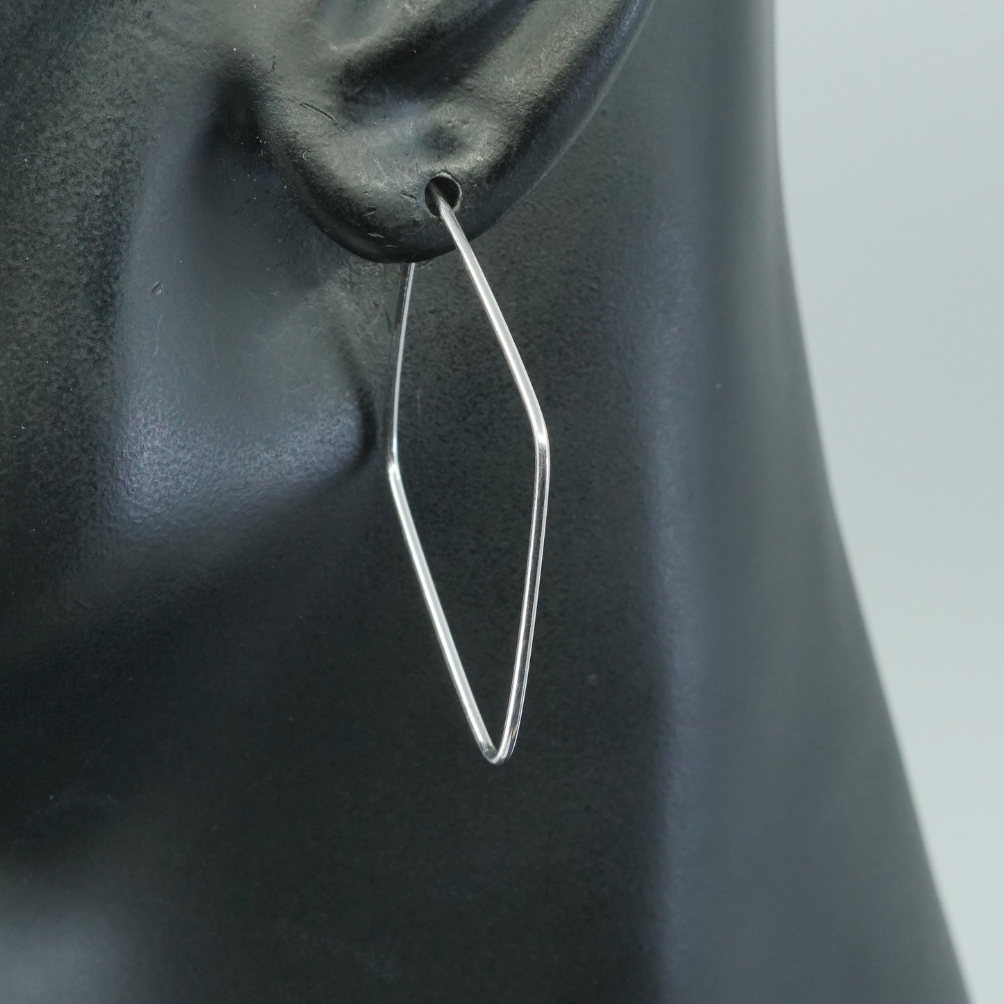 1.75”, Sterling silver handmade earrings, 925 hoops, huggie