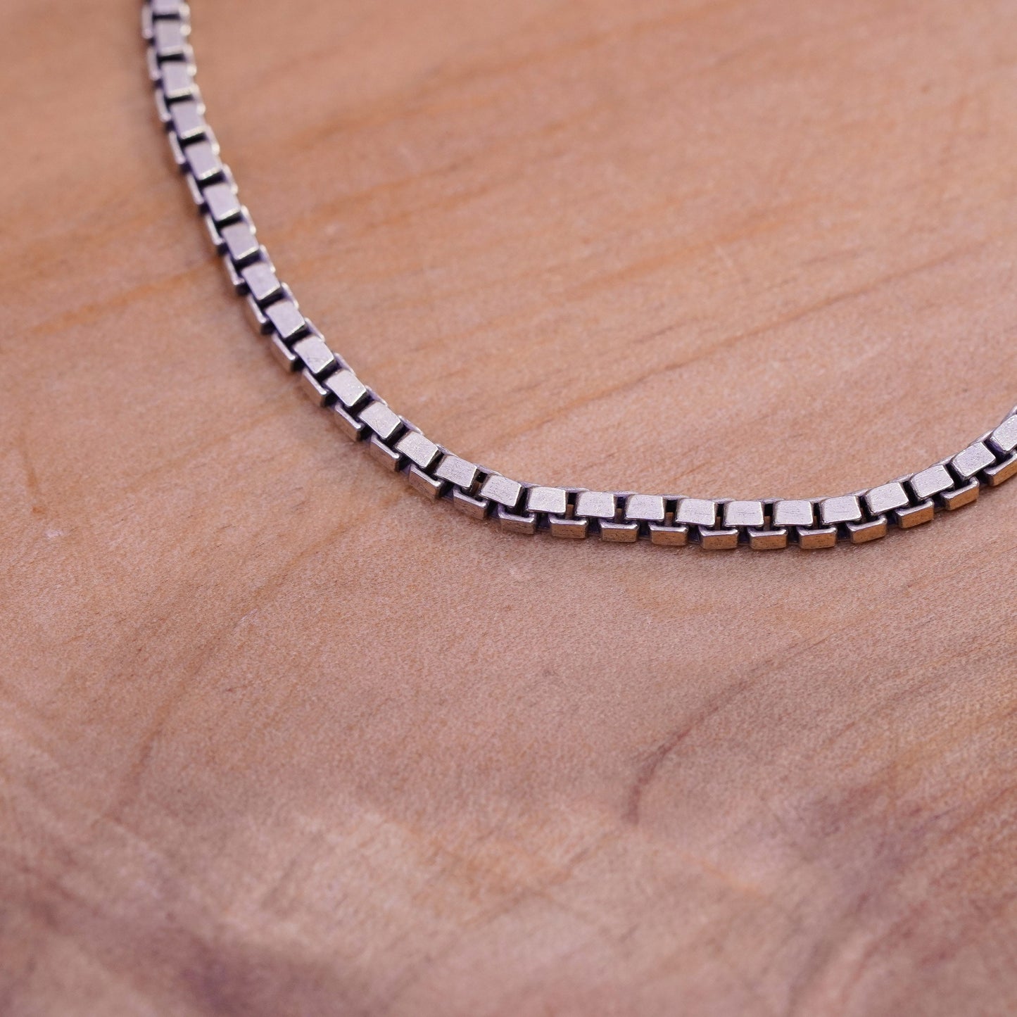 6.25”, vintage vermeil gold over Sterling 925 silver handmade bracelet chain