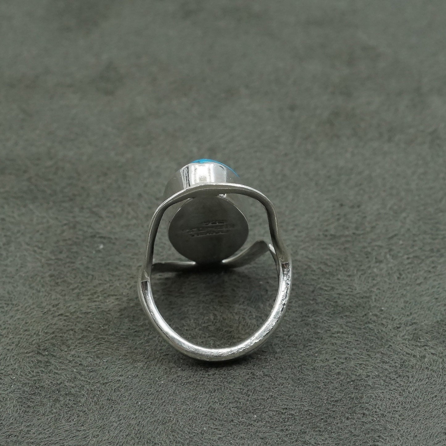 sz 6, Sterling silver handmade ring, 925 w/ turquoise, stamped 925 TD-88 mexico