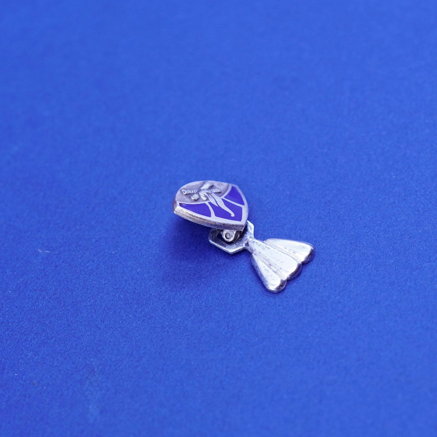 Vintage Sterling 925 silver handmade pin, stamped sterling