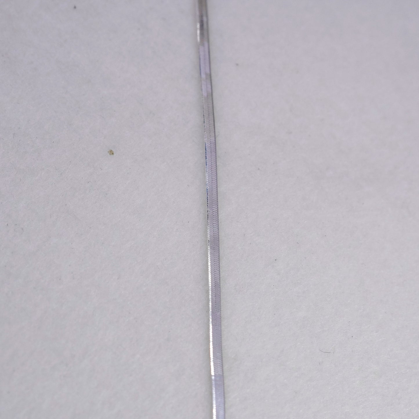 18” 2mm, vintage Italy Sterling 925 silver herringbone chain necklace