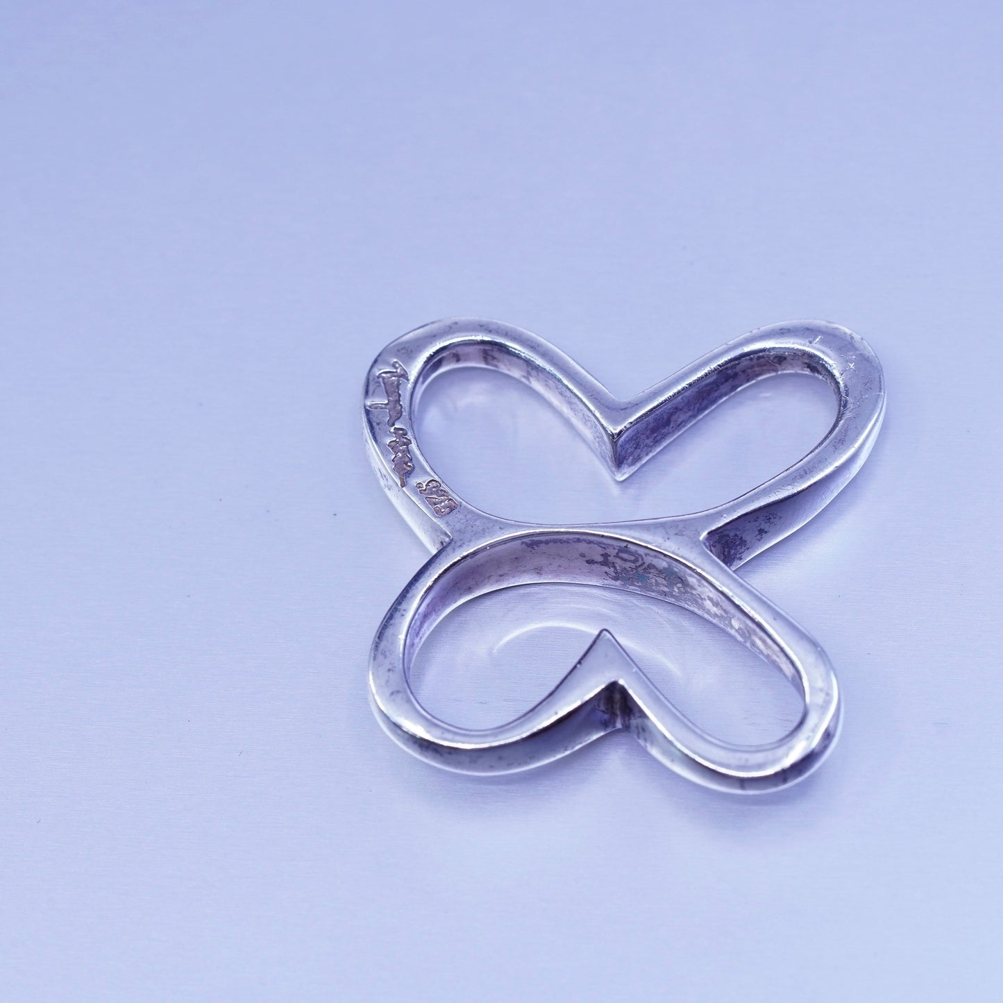 Antique designer Sterling 925 silver handmade simple modern 925 butterfly
