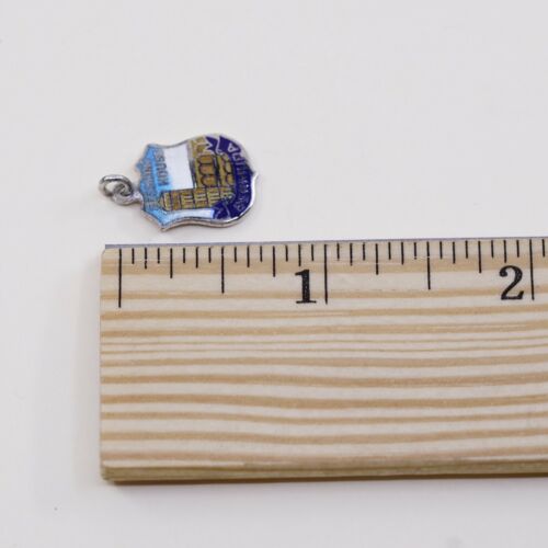 Vintage Sterling Silver Enamel Pendant, 925 Sessions House Bermuda Charm