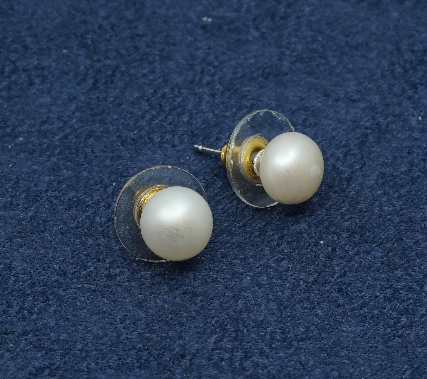 6mm, Sterling silver with pearl studs earrings, stamped 925