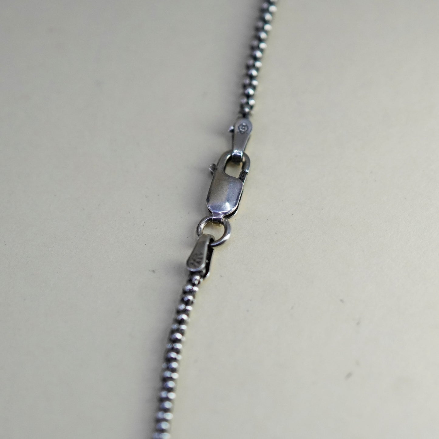 19” 2mm, sterling silver handmade necklace, 925 silver popcorn chain