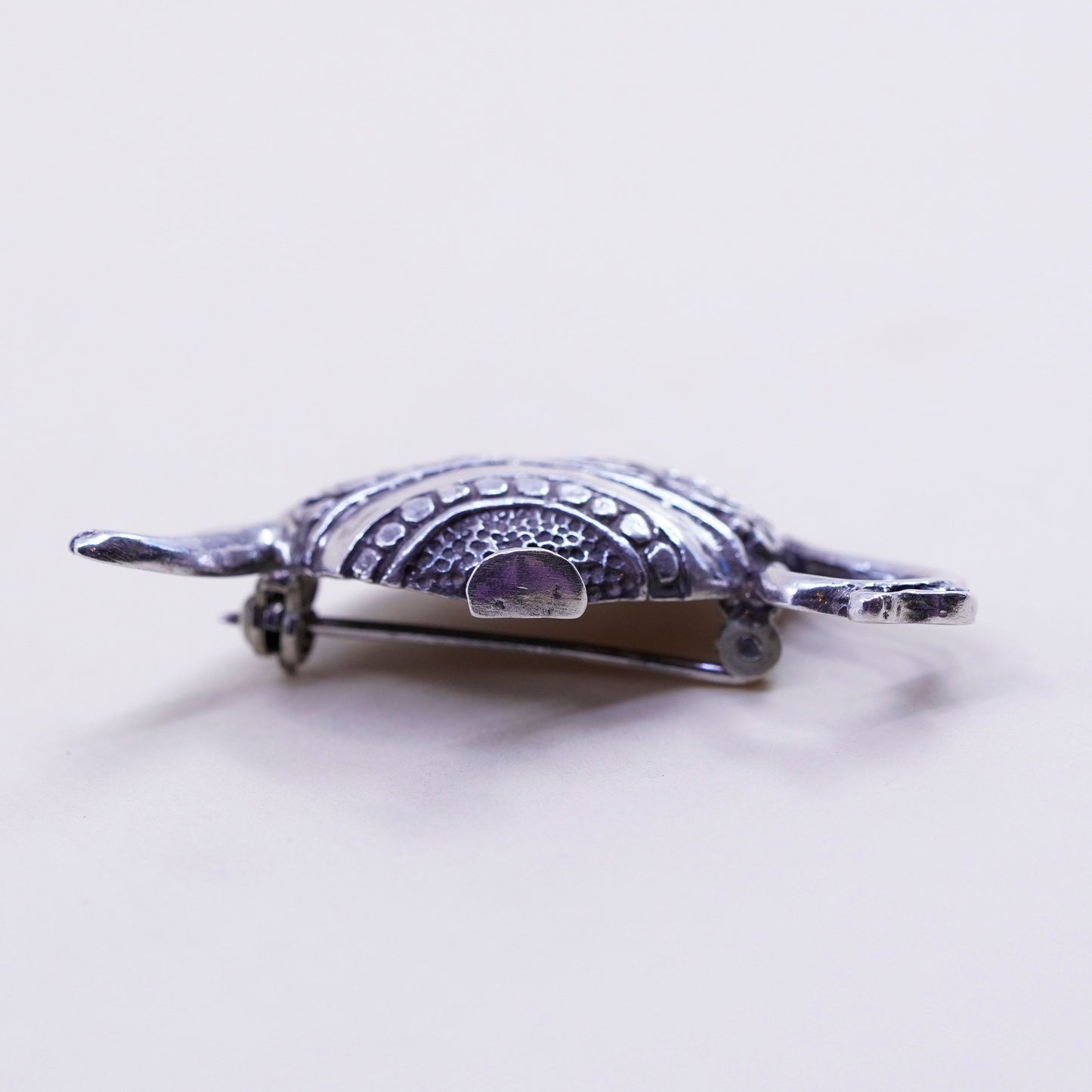 Vintage sterling silver handmade brooch, 925 teapot pot