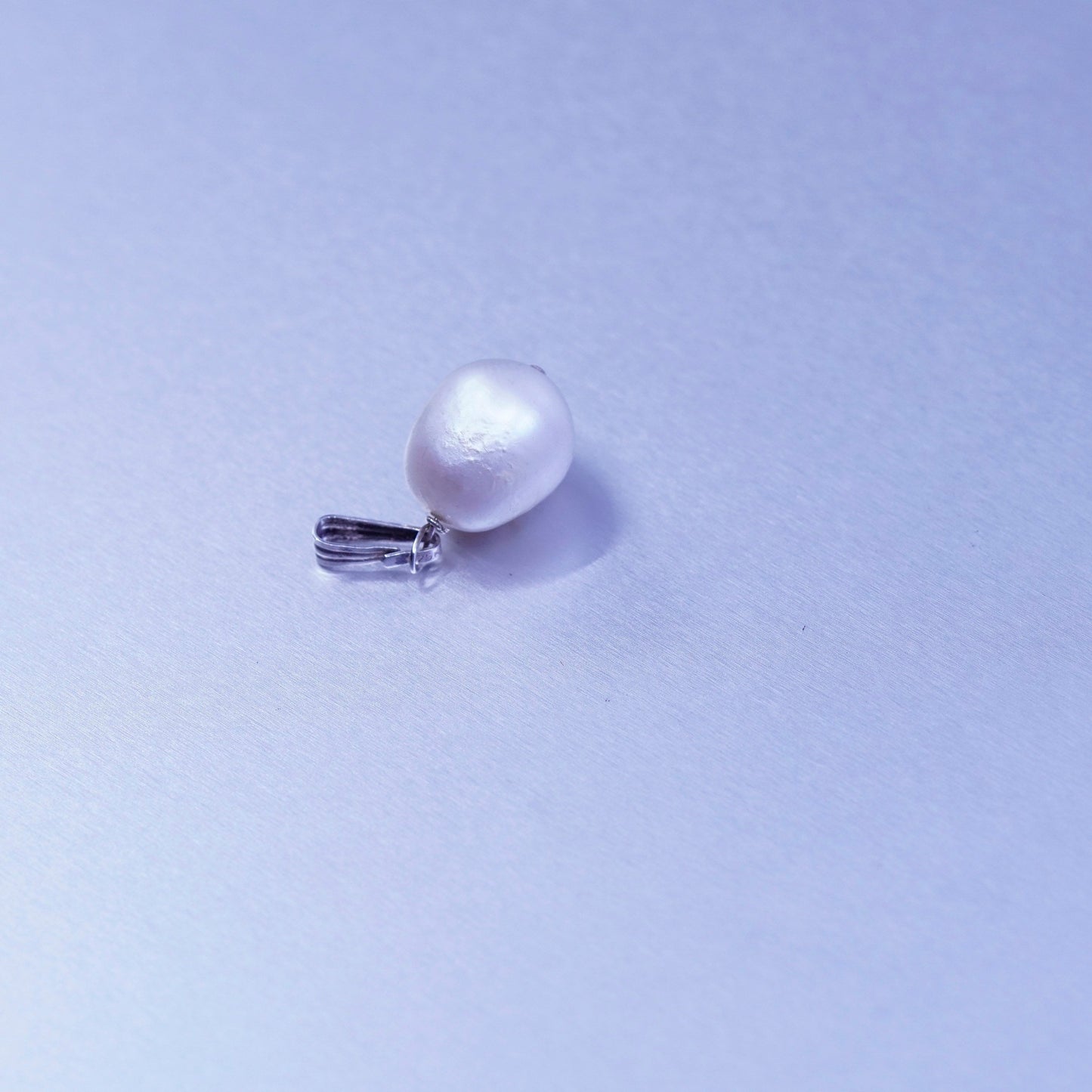 antique sterling 925 silver handmade charm pendant with pearl