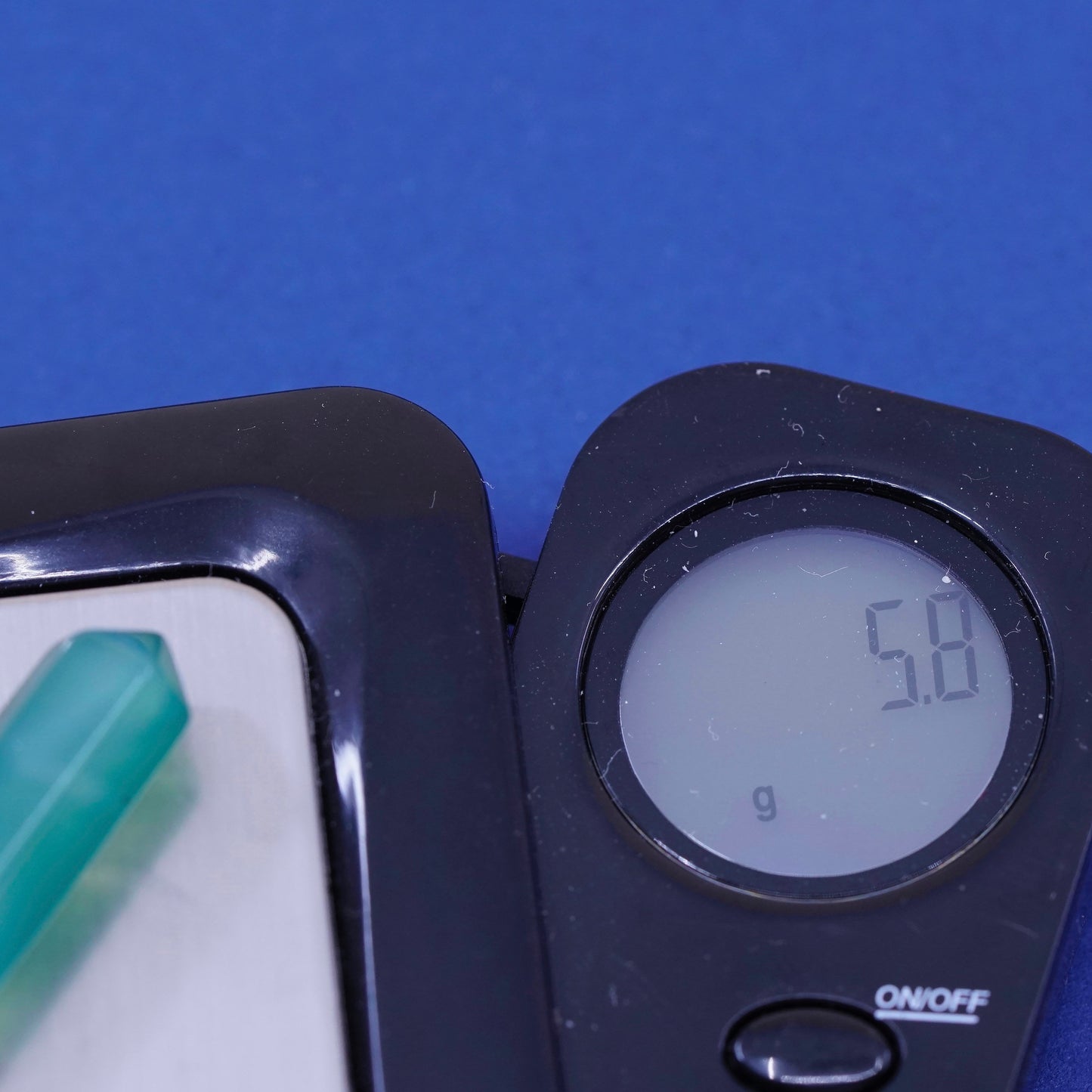 vtg handmade sterling silver charm, 925 healing crystal pendant Jade w/ opal