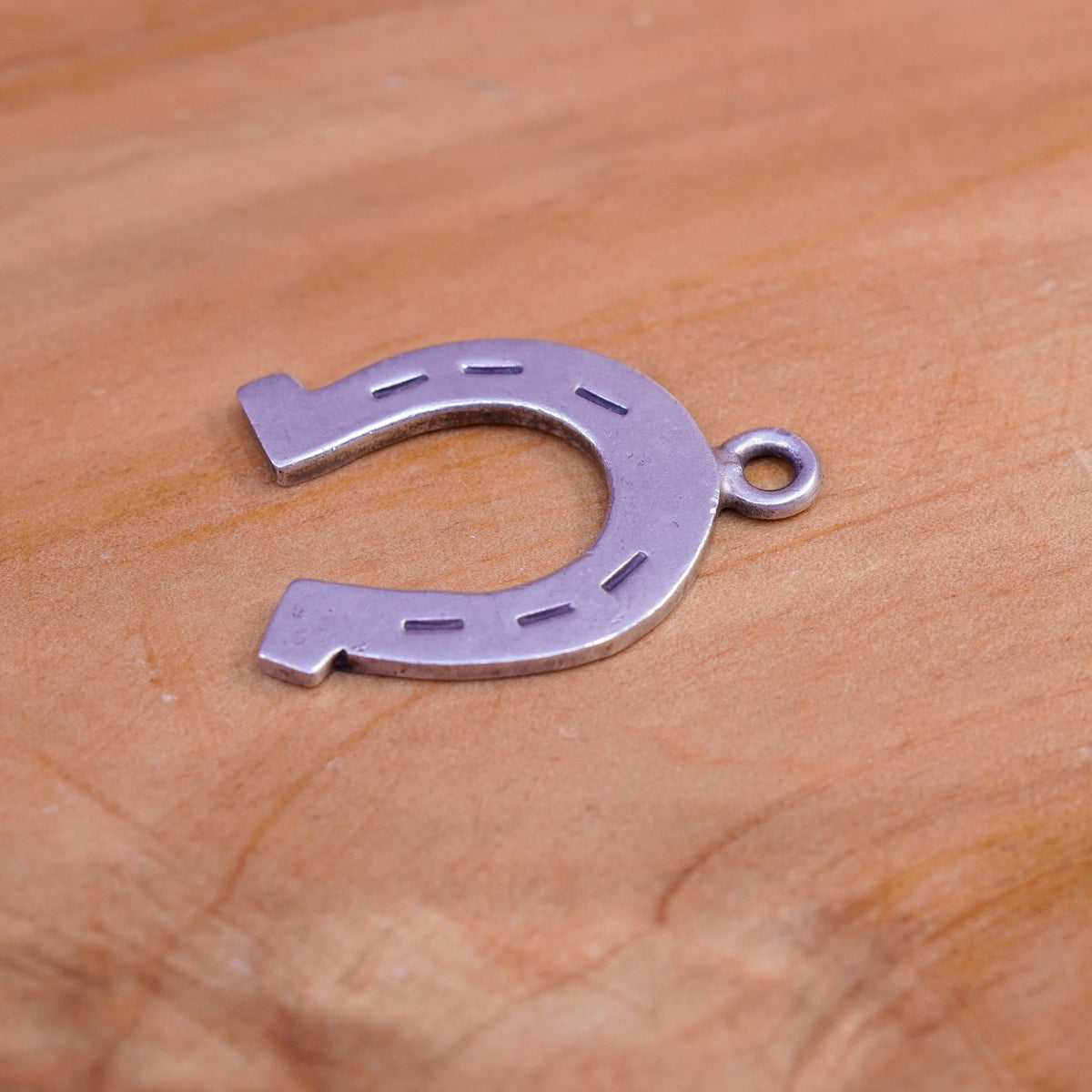 Vintage Sterling silver handmade pendant, 925 horseshoe charm