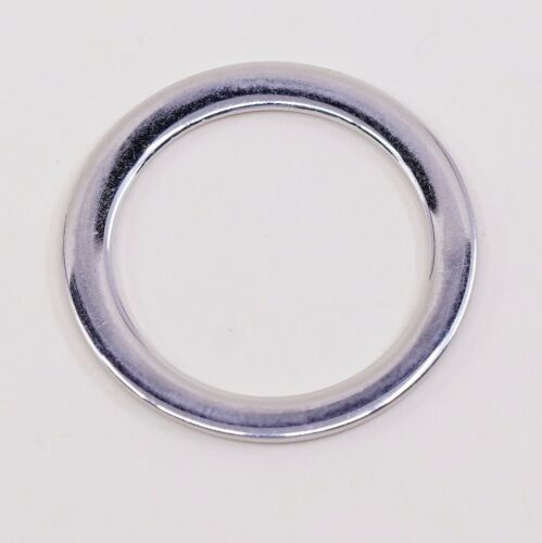Vintage Thai Sterling Silver Handmade Pendant, 925 Circle Pendant