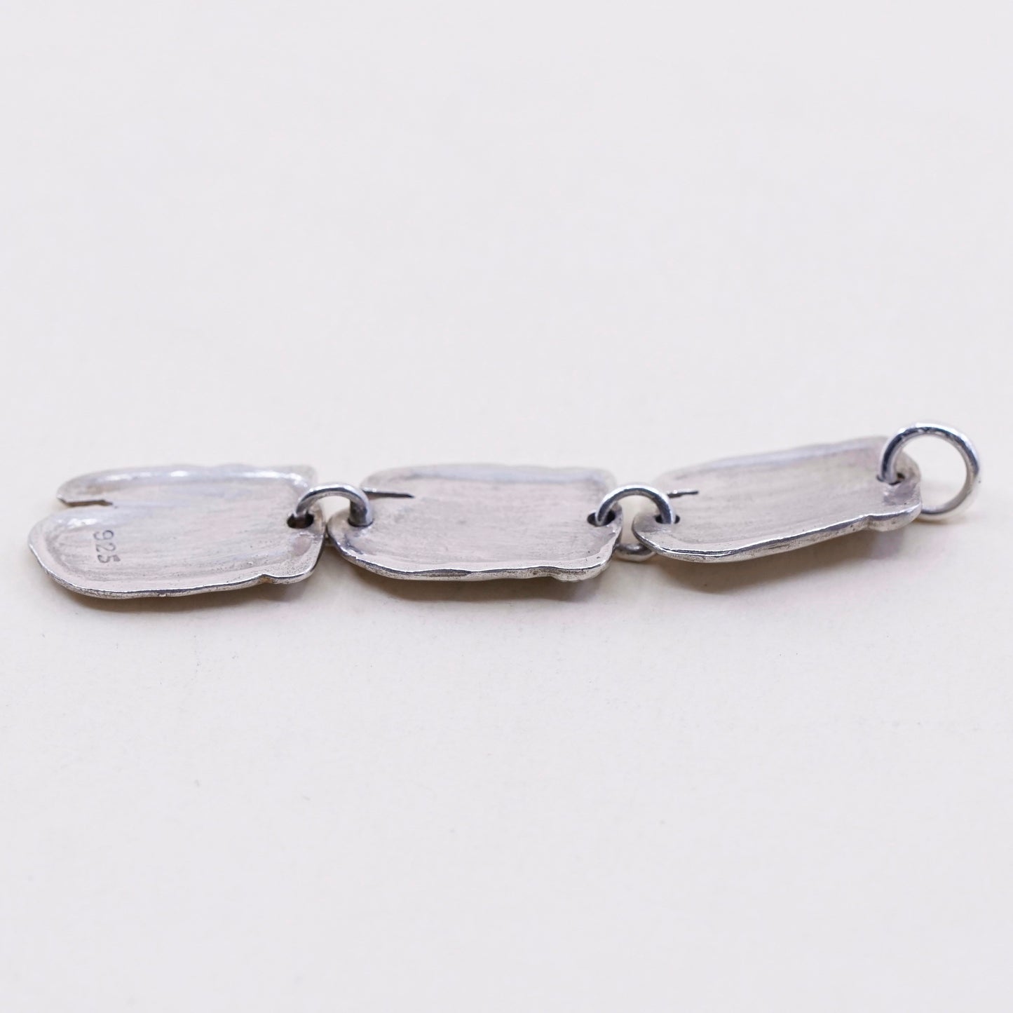 Vintage Sterling silver handmade pendant, 925 gloves, stamped 925