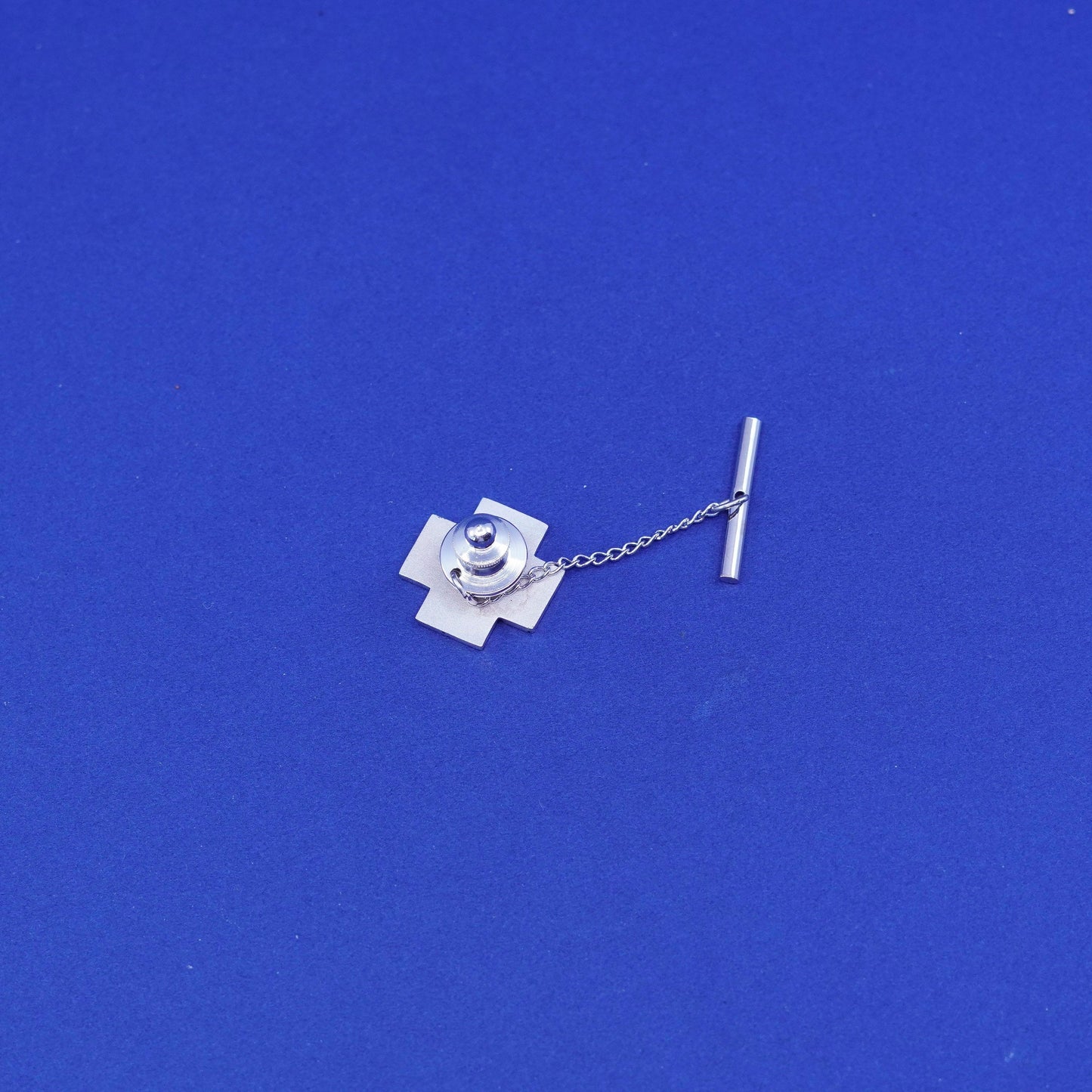 Vintage Sterling silver handmade 925 Jerusalem cross pin