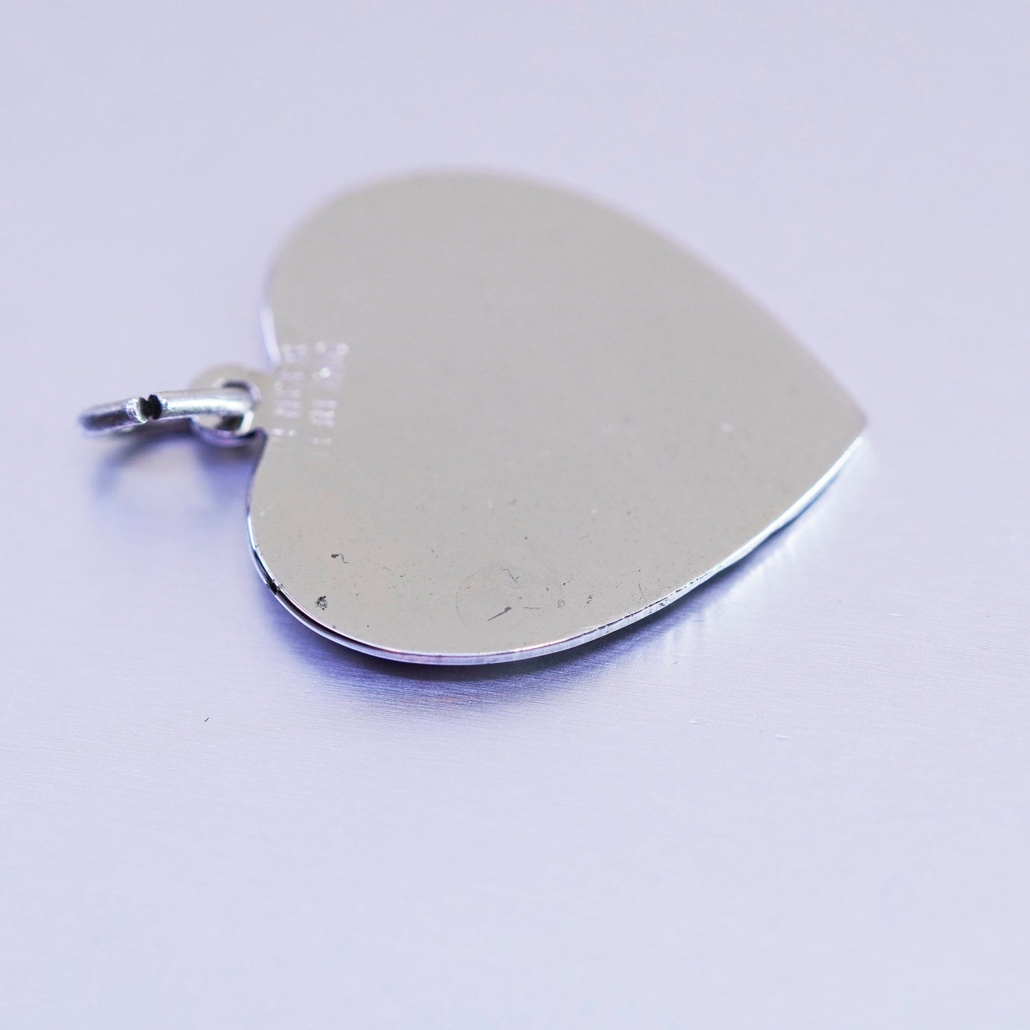 antique Spencer sterling 925 silver sweet 16 heart charm pendant