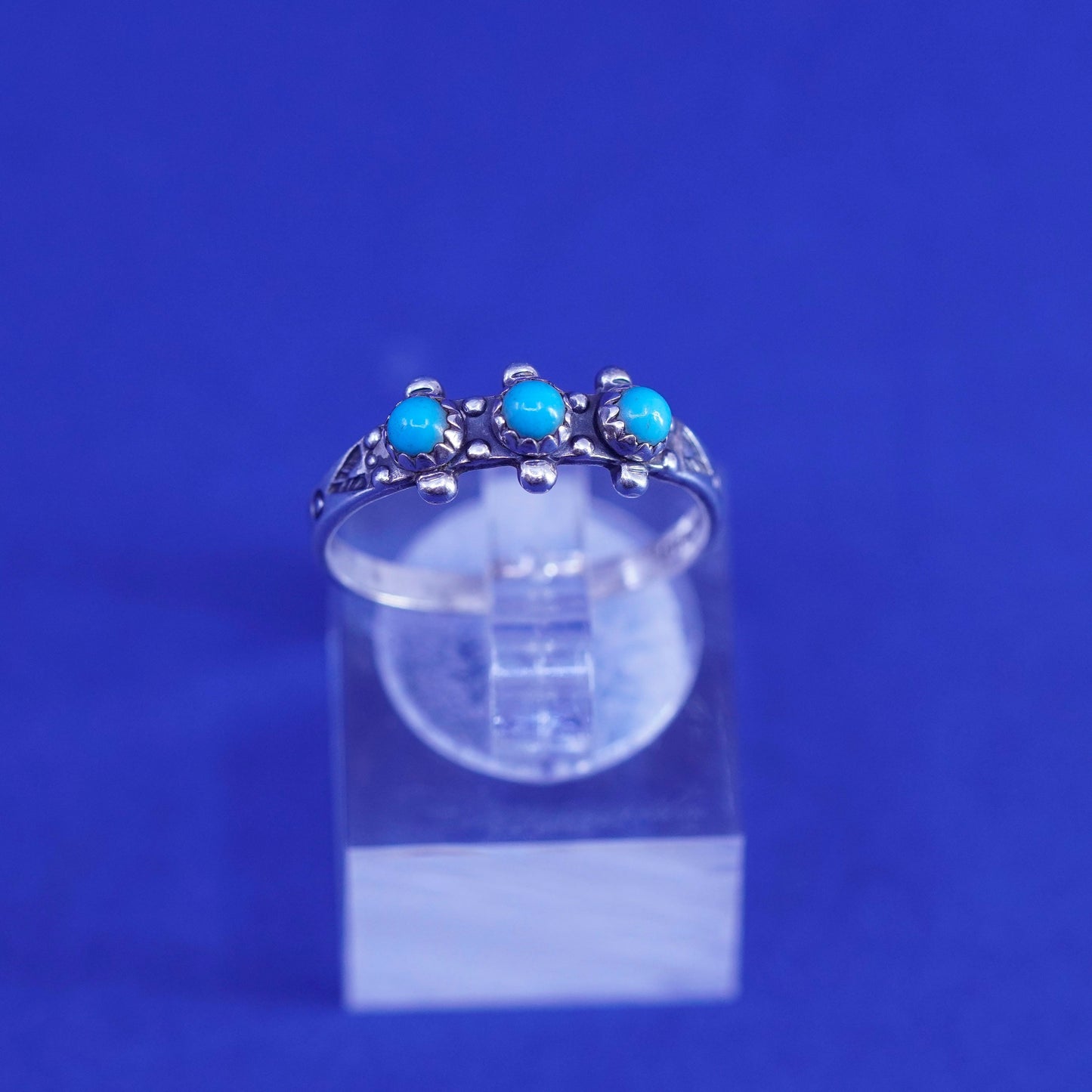 Size 6.25, vintage bell trading post Sterling 925 silver ring, Native American