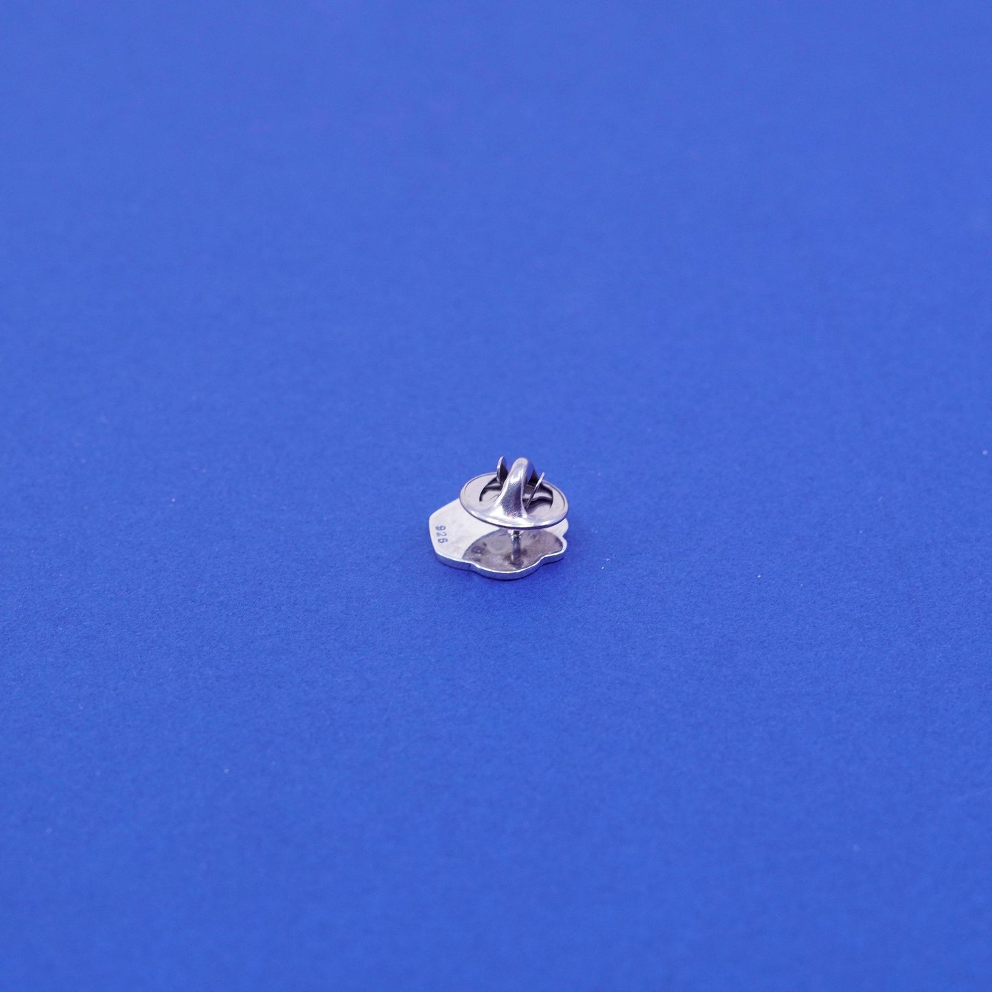 Vintage sterling silver handmade brooch, 925 dog paw pin