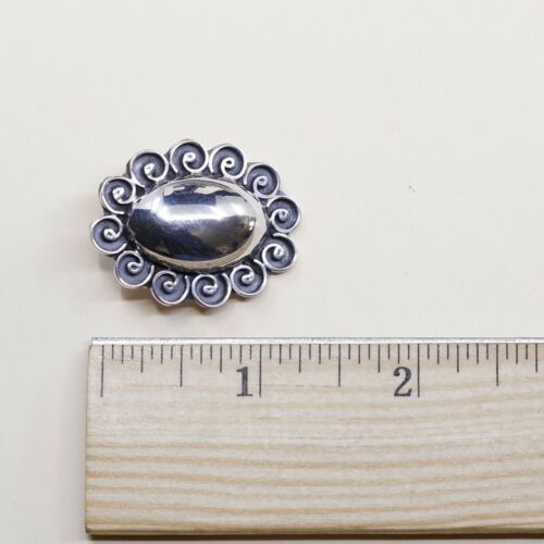 VINTAGE Mexico Handmade Sterling Silver, Solid 925 CLIP ON EARRINGS W Beads