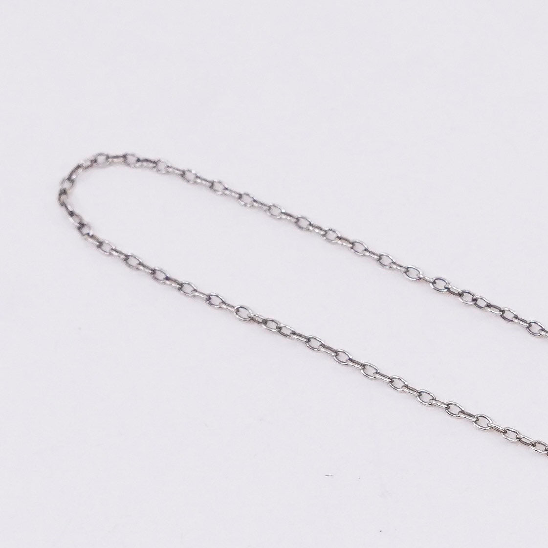 20”, 1mm, Vintage vermeil gold over sterling silver circle chain