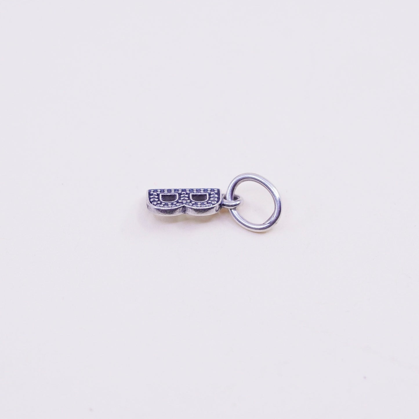 Vintage ALE sterling 925 silver handmade pendant, 925 initial “B” charm