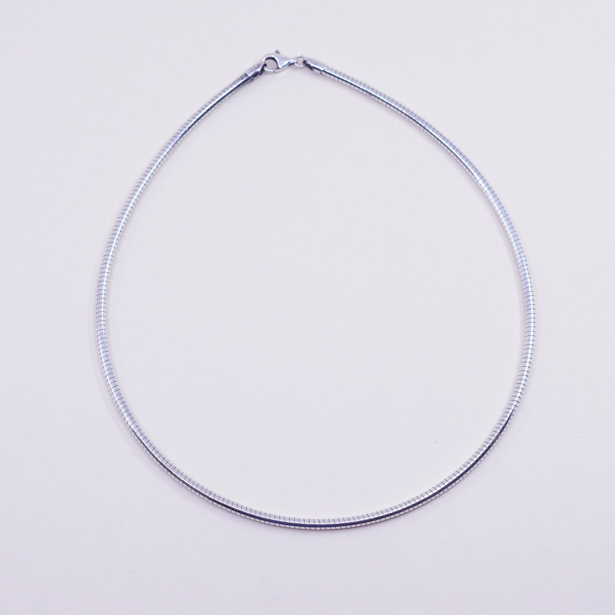 16”, 3mm, Vintage sterling silver snake chain, Italy 925 chain