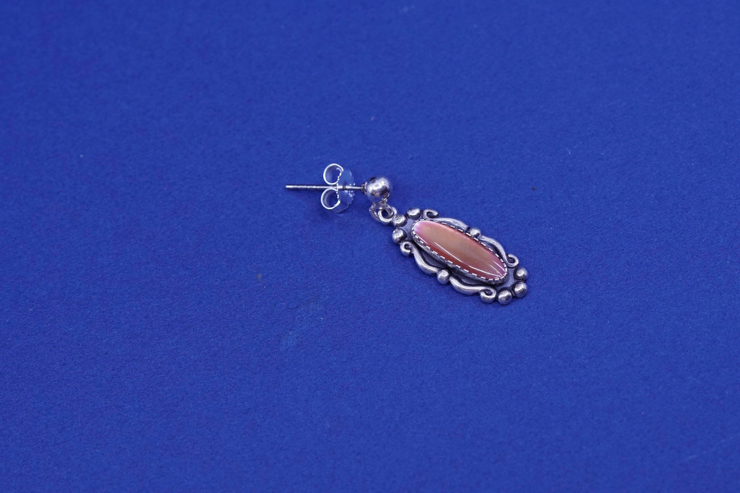 Wheeler sterling silver handmade earrings, 925 with golden tiger eye and Beads