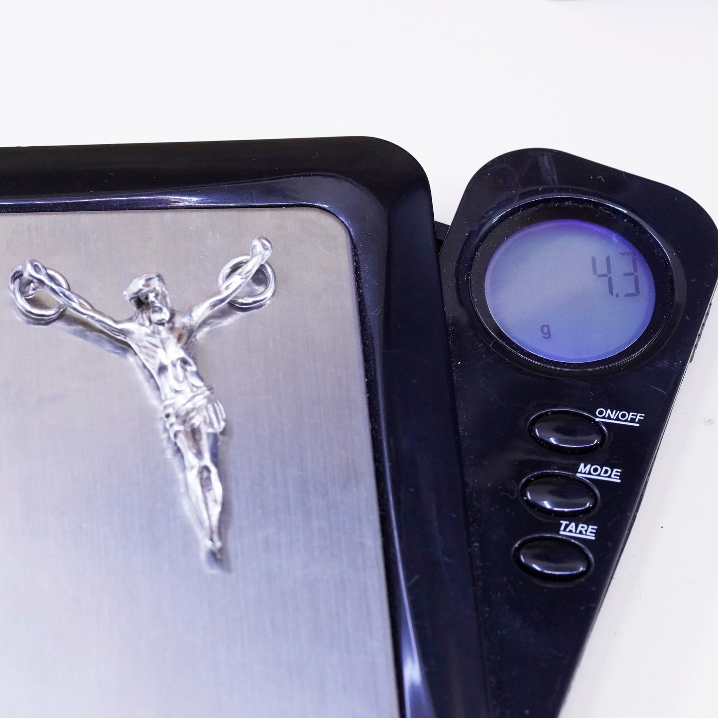Vintage Sterling silver handmade pendant, 925 Jesus