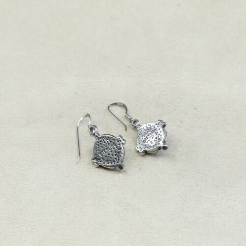 Amazing handmade Sterling Silver earrings, 925 Turquoise Dangles