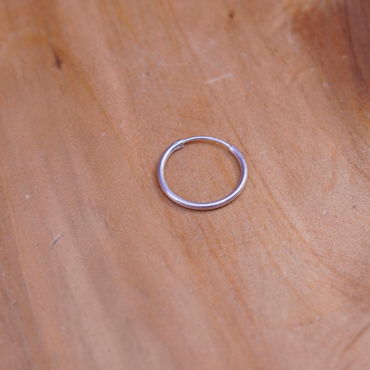 0.5”, vintage Sterling silver hoop earrings, 925 hoops