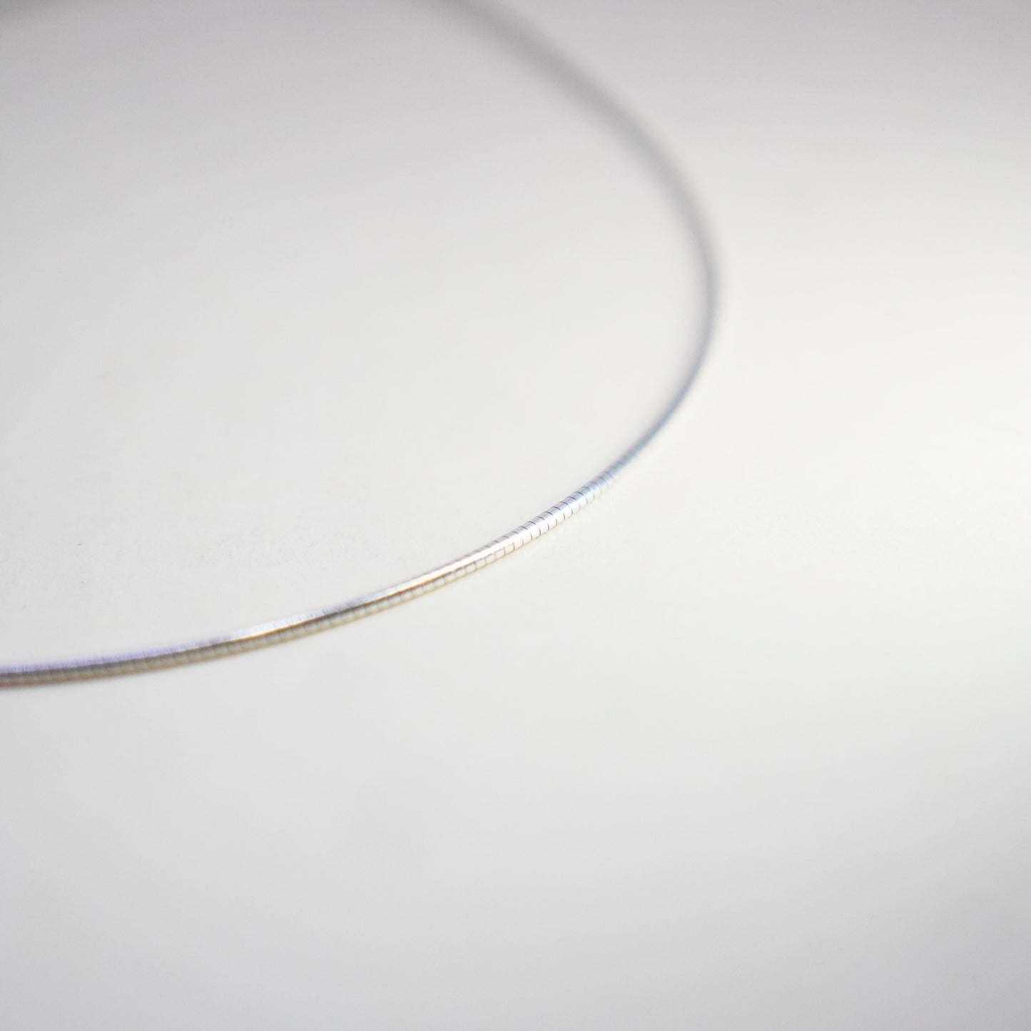 18”, 1mm, Vintage sterling silver snake chain, fine Italy 925 silver chain