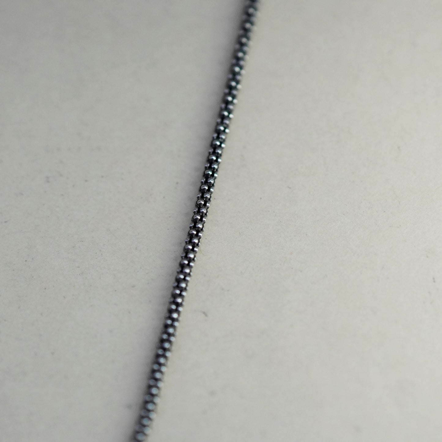 18” 1mm, sterling silver handmade necklace, 925 silver popcorn chain