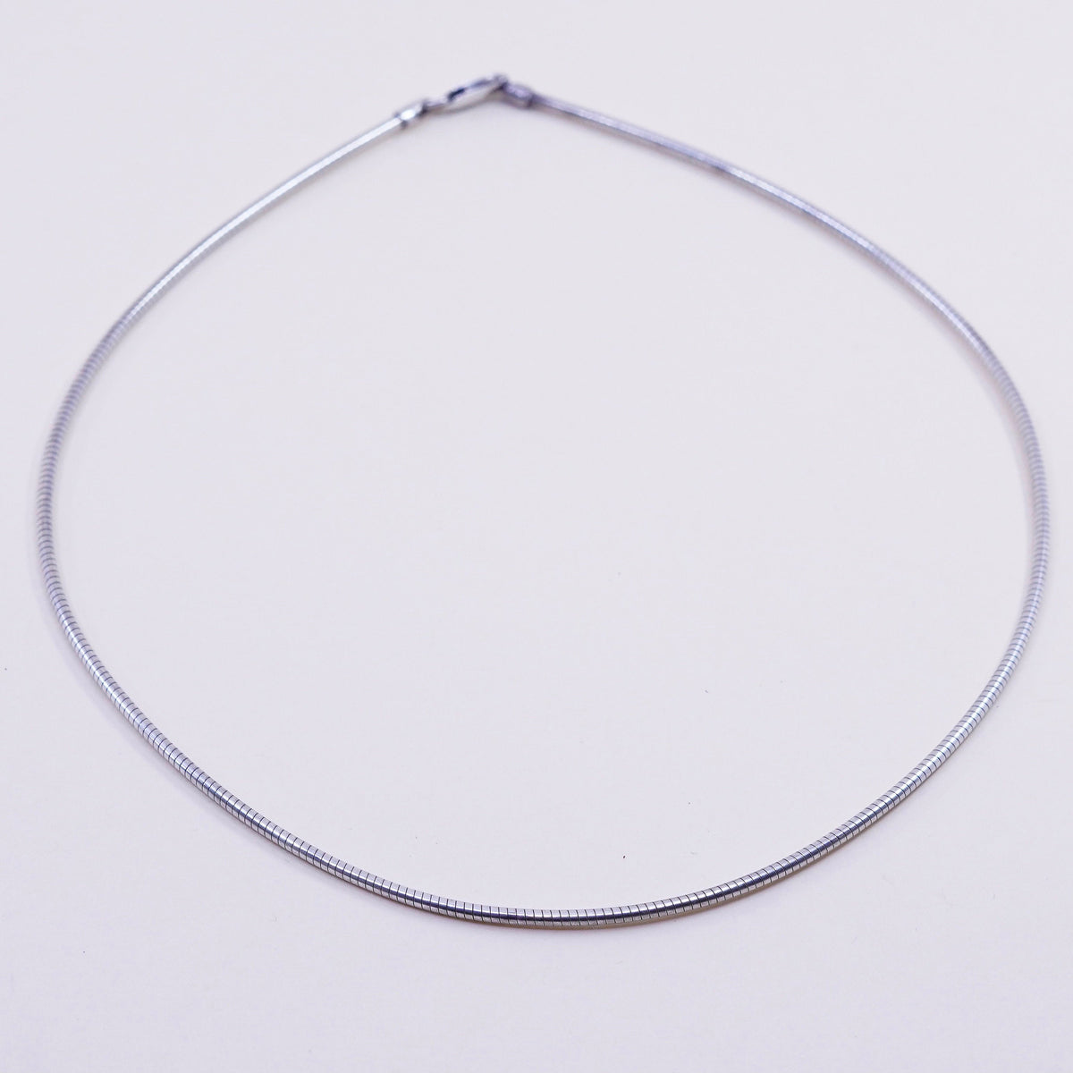 16”, 2mm, Vintage sterling silver snake chain, Italy 925 chain