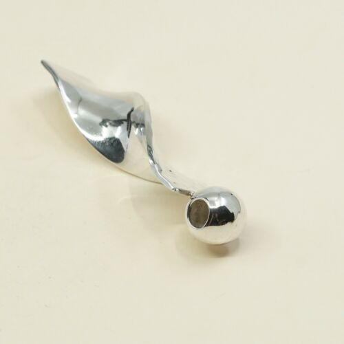 Sterling Pendant Twisted Hammered Arts Crafts Mexico 925 Cii Silver