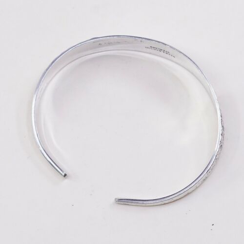 6.75”, Vintage Sterling Silver Handmade cuff, 925 reed barton Spoon Bracelet